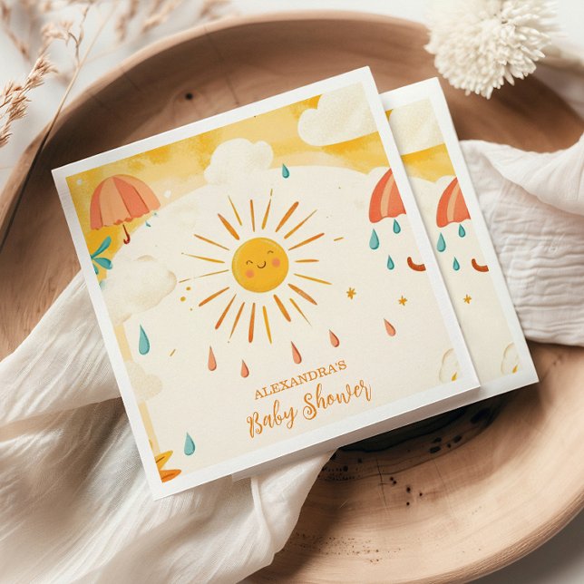 Guardanapo De Papel Aqui vem o Sol Amarelo Filho (Criador carregado)