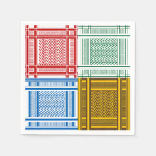 Guardanapo De Papel Árabe Shemagh Escarpada Papel Napkins