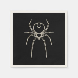 Guardanapo De Papel Aranha - Bat Black e Bone White