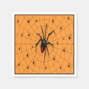 Guardanapo De Papel Aranha e Bebês de Viúva Negra -