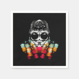 Guardanapo De Papel Aranha-queda-branca com chapéu de Dewdrop