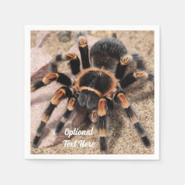 Guardanapo De Papel Aranha Vermelha Mexicana Tarantula