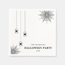 Aranhas Minimalistas e Teias de Aranha Halloween