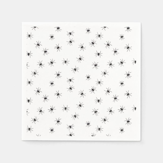 Guardanapo De Papel Aranhas Rastreando Halloween (Frente)