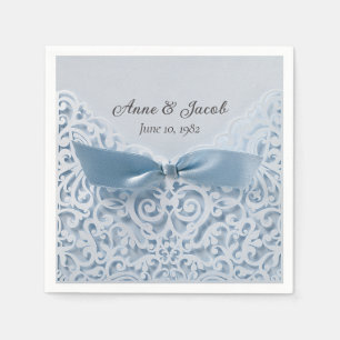 Guardanapo De Papel Arco Azul Satin no Local para Aniversário