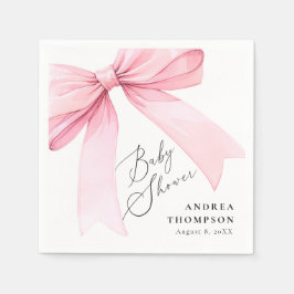 Guardanapo De Papel Arco de coquete rosa elegante