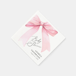 Guardanapo De Papel Arco de coquete rosa elegante