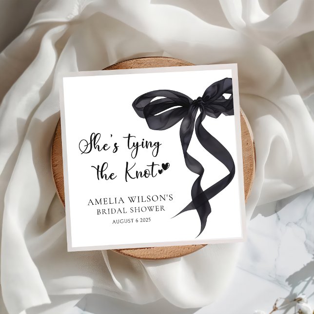 Guardanapo De Papel Arco de Coquette Ela Está Casando Chá de Noiva (Criador carregado)
