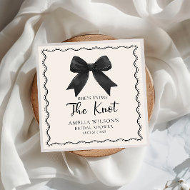 Guardanapo De Papel Arco de Laço Coquette Ela Está Casando Chá de Noiv
