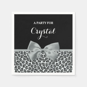 Guardanapo De Papel Arco Elegante Jaguar Impressão Bonito Silver