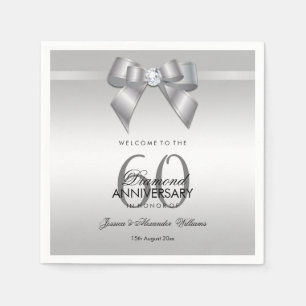 Guardanapo De Papel Arco fino da gema & aniversário de casamento da