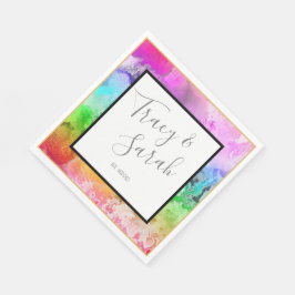 Guardanapo De Papel Arco-íris Álcool Cinta d'Água