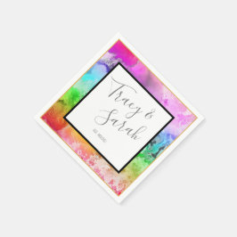 Guardanapo De Papel Arco-íris Álcool Cinta d'Água