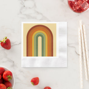 Guardanapo De Papel Arco-Íris com Camada Retroativa Mudada