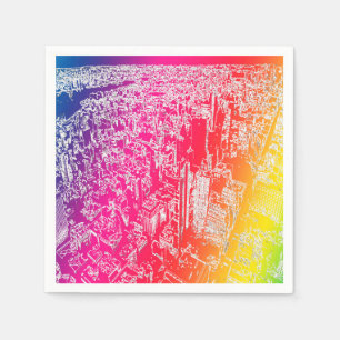 Guardanapo De Papel Arco-íris de Manhattan