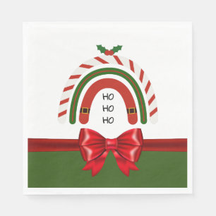 Guardanapo De Papel Arco-Íris de Natal Deixe nevar