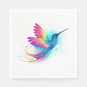 Guardanapo De Papel Arco-Íris Exótico Hummingbird