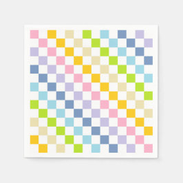 Guardanapo De Papel Arco-Íris Pastel Verificado