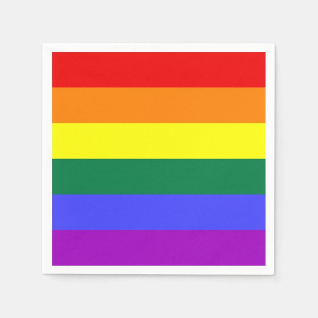 Guardanapo De Papel Arco-Íris Sólido Napkin (Frente)