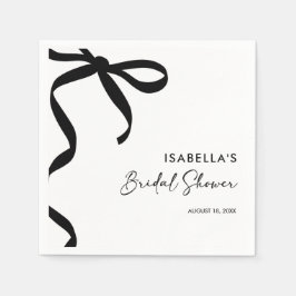 Guardanapo De Papel Arco Preto, ela é Chá de panela de Casando