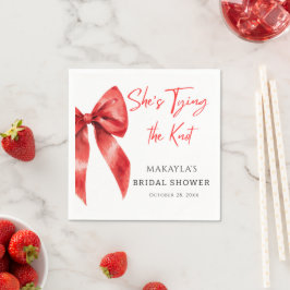 Guardanapo De Papel Arco Vermelho O Chá de panela Casando dela Napkins