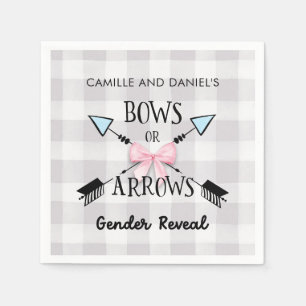 Guardanapo De Papel Arcos de Revisão de Gênero ou Chá de fraldas de Se