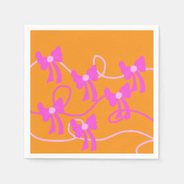 Guardanapo De Papel Arcos desenhados à mão Amantes Amarelos Rosa