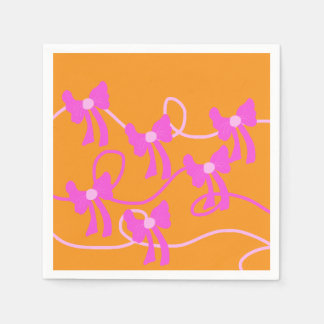 Guardanapo De Papel Arcos desenhados à mão Amantes Amarelos Rosa