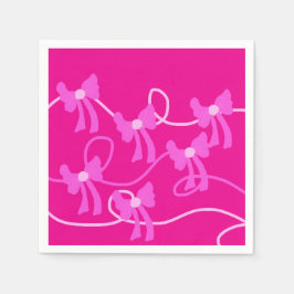 Guardanapo De Papel Arcos Desenhados à Mão Rosa Amantes Amarelos