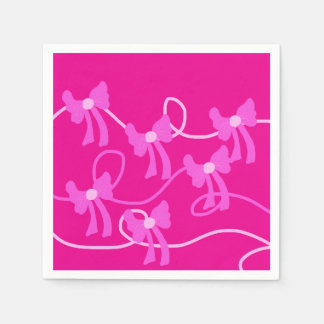 Guardanapo De Papel Arcos Desenhados à Mão Rosa Amantes Amarelos