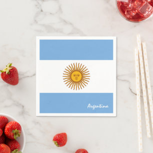 Guardanapo De Papel Argentina Napkins, Argentina Bandeira/fã esportivo