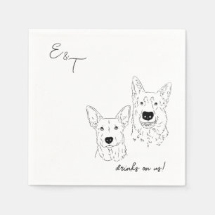 Guardanapo De Papel Ariel Wedding Cocktail Napkins