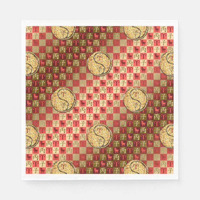 Guardanapo De Papel Aries e Fire Rat (Frente)