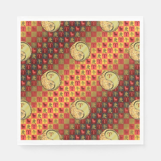 Guardanapo De Papel Aries & Metal Horse (Frente)