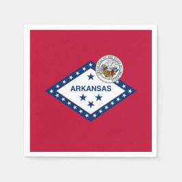 Guardanapo De Papel Arkansan Flag & Seal, Flag of Arkansas