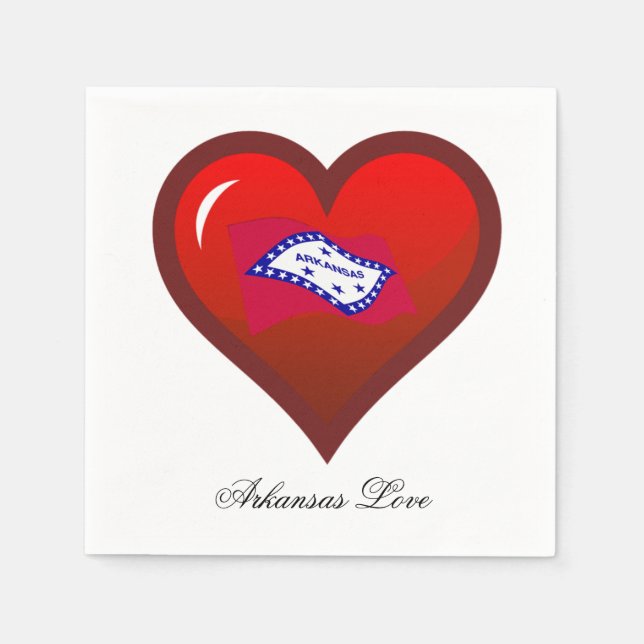 Guardanapo De Papel Arkansas Love (Frente)