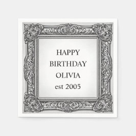 Guardanapo De Papel Armação de rolo personalizada Vitoriana – Elegante