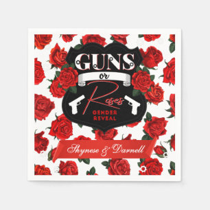 Guardanapo De Papel Armas ou Rosas Bebê Proprietário do Gênero Chá de
