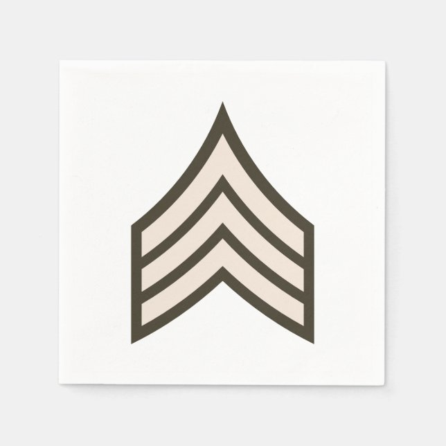 Guardanapo De Papel Army Sergeant rank (Frente)