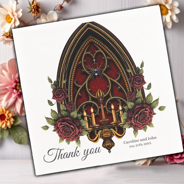 Guardanapo De Papel Arqueiro Gótico com Skulls. (Criador carregado)