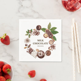 Guardanapo De Papel Arranjo de Chocolate em Moldura