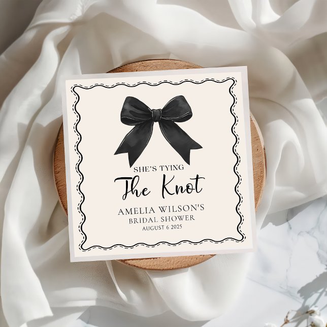 Guardanapo De Papel Arremate de Coquette Ela Está Casando Chá de Noiva (Criador carregado)