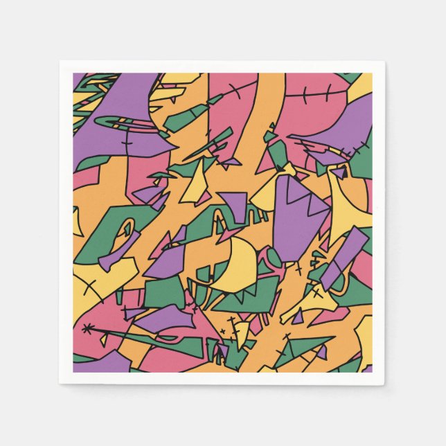 Guardanapo De Papel Arroz festivo (Frente)