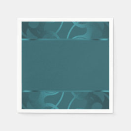 Guardanapo De Papel Art Deco Border Teal