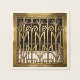 Guardanapo De Papel Art Deco Dourado
