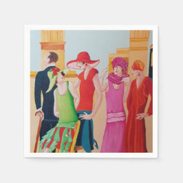 Guardanapo De Papel Art Deco Women