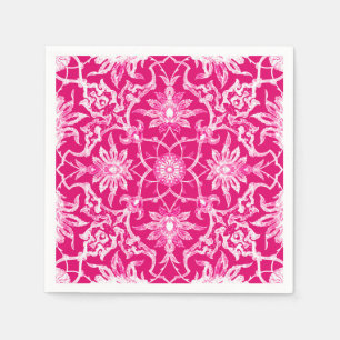 Guardanapo De Papel Art Nouveau Padrão Chinês - Fuschia Rosa