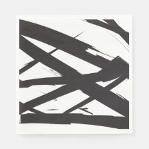 Arte abstrata moderna em preto e branco com decora
