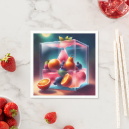 Guardanapo De Papel Arte de IA de Cinco Frutas