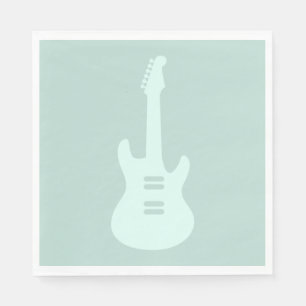 Guardanapo De Papel Arte de Música Color PERSONALIZADA De Guitarra El